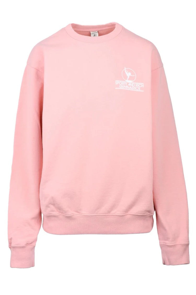 Sporty And Rich Pink Graphic Cotton Sweatshirt