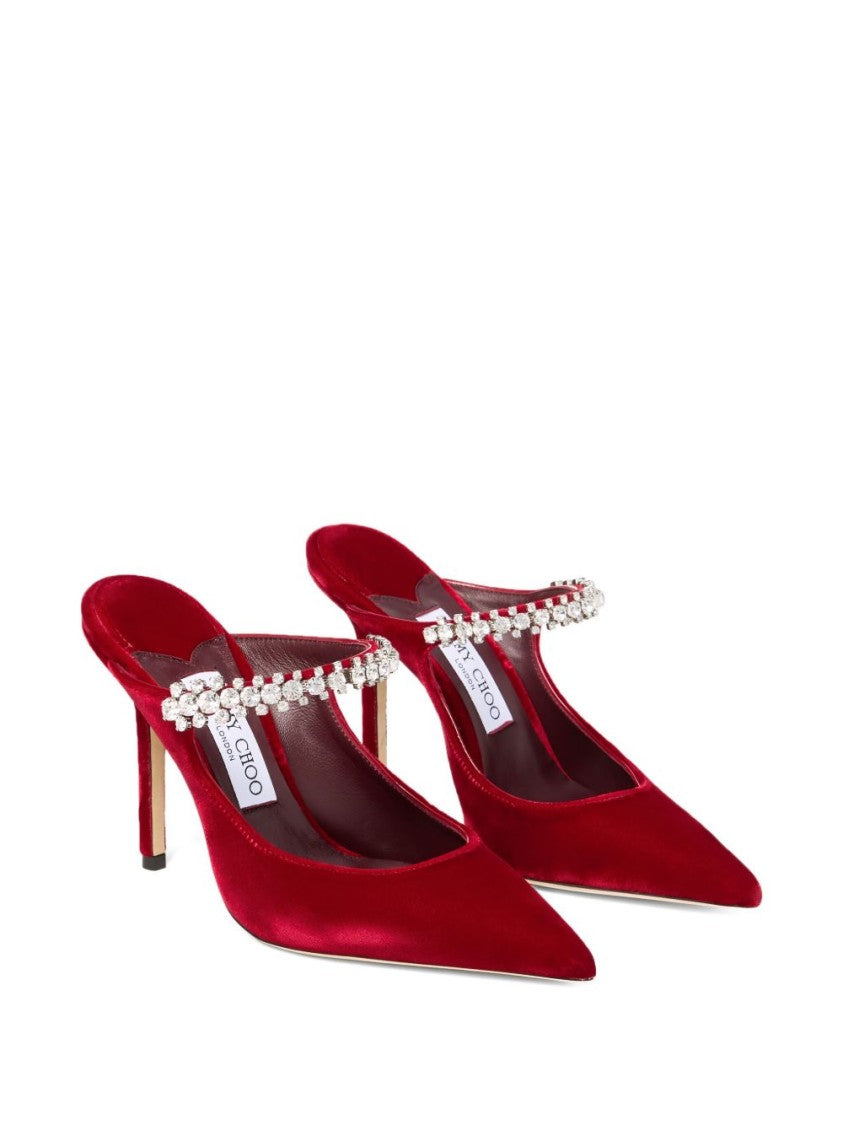 Jimmy Choo Pointed-Toe Slingback Pumps With Crystal Embellishments