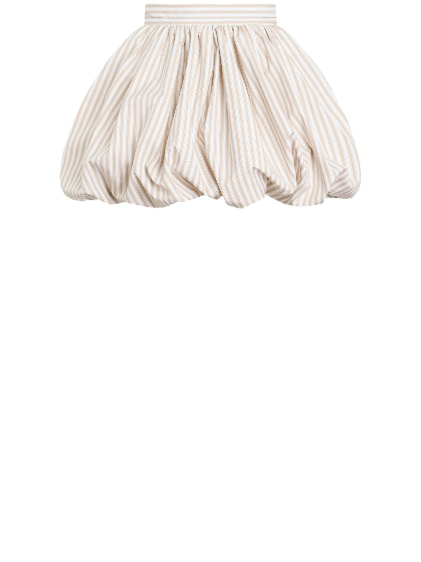 Patou Cotton Bloomer Skirt With Striped Pattern