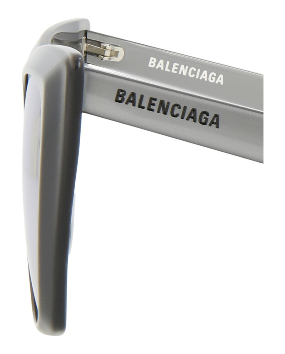 Balenciaga Cat Eye Acetate Sunglasses With Saddle Nose Bridge