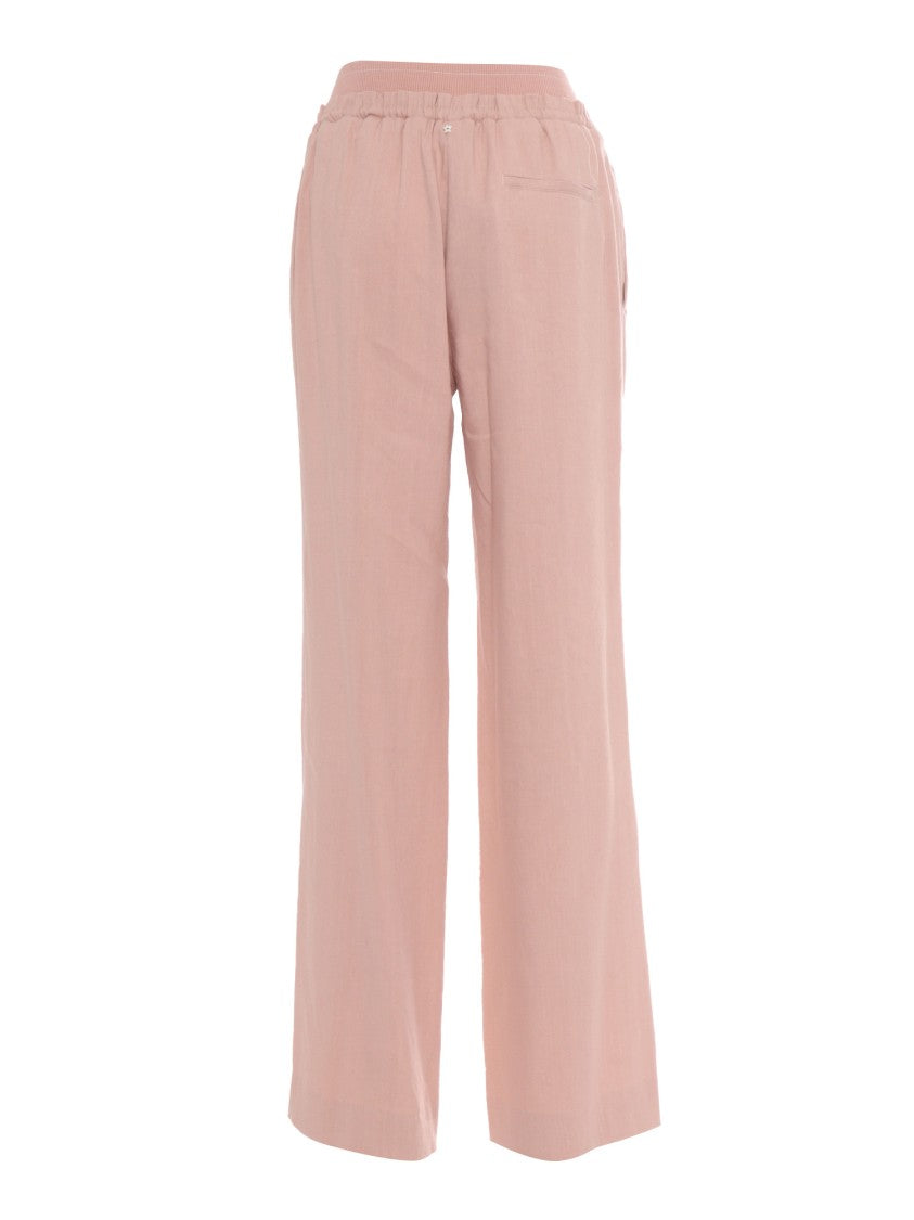Lorena Antoniazzi Relaxed Fit Linen-Blend Pants