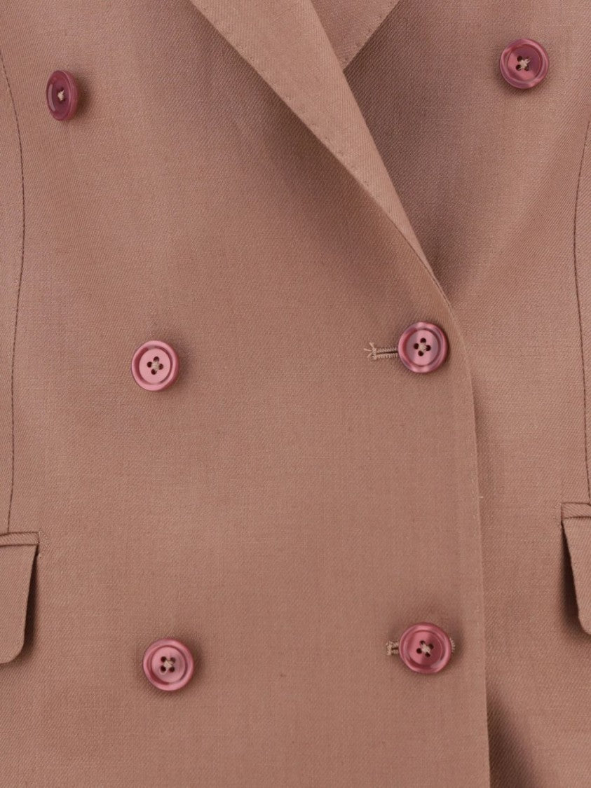 Tagliatore Tailored Double-Breasted Jacket With Wide Lapels And Flap Pockets