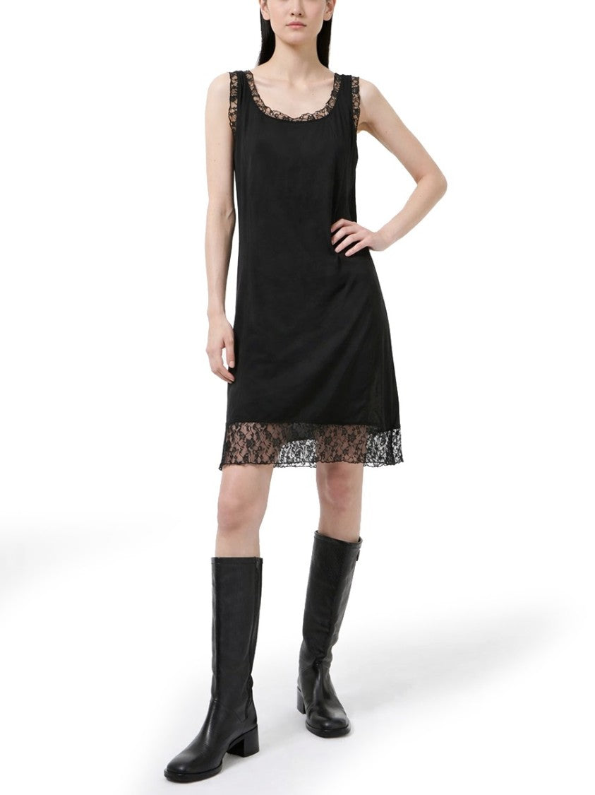 Our Legacy Dawn Cotton Lace Trim Mini Dress
