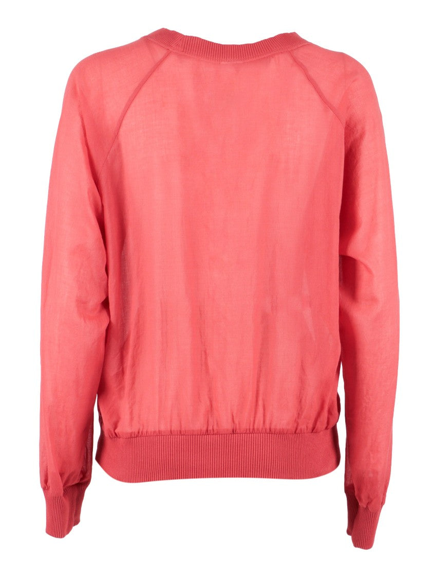Aspesi Long Sleeve Gathered Waist Top
