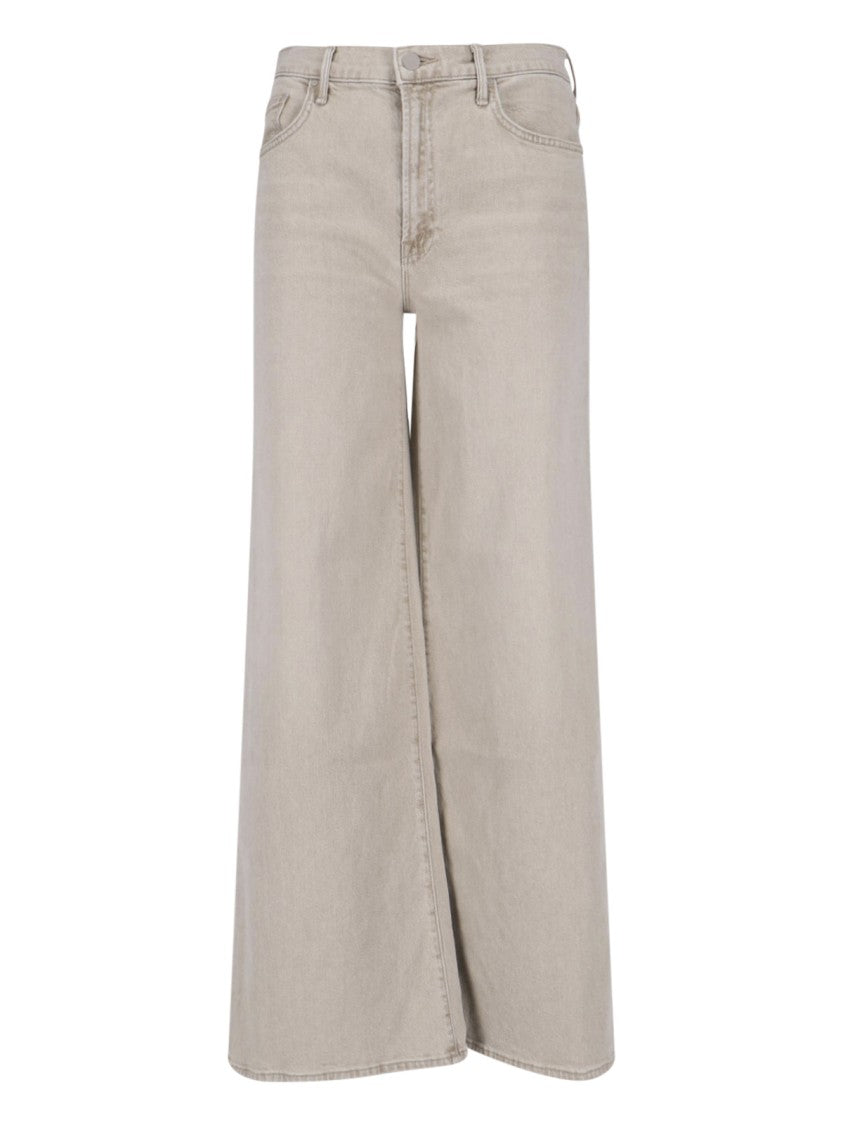 Mother Classic Brown Denim Jeans With Timeless Five-Pocket Design