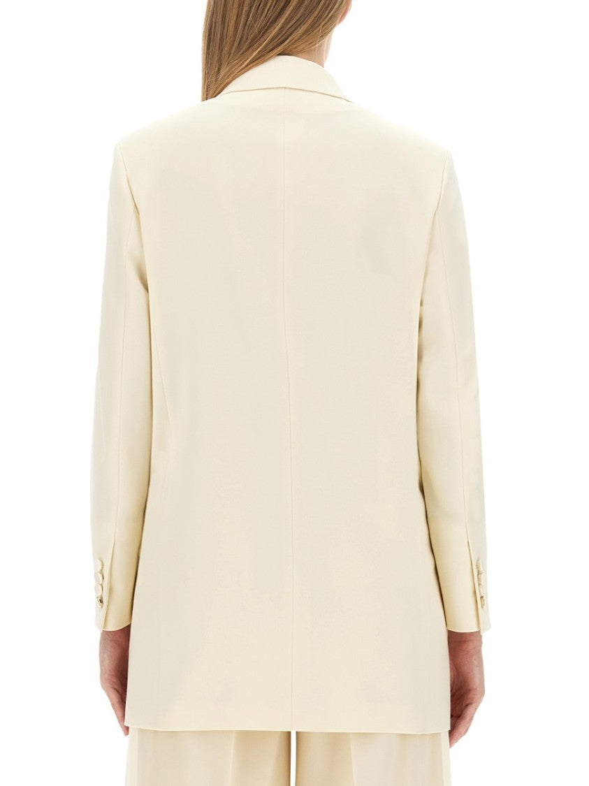 Max Mara Relaxed Fit Oversized Wool Blend Jacket
