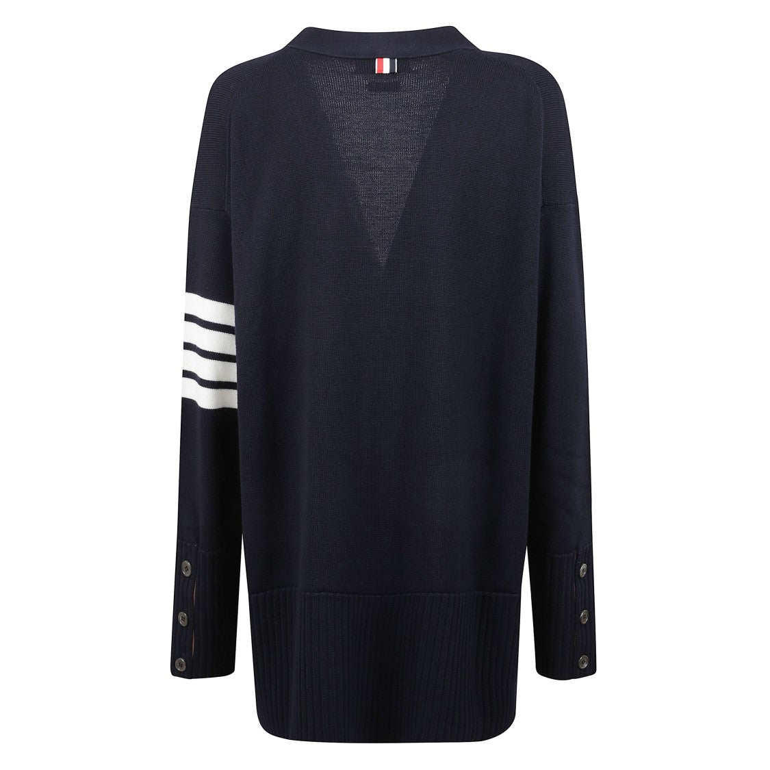 Thom Browne Merino Wool V-Neck Cardigan