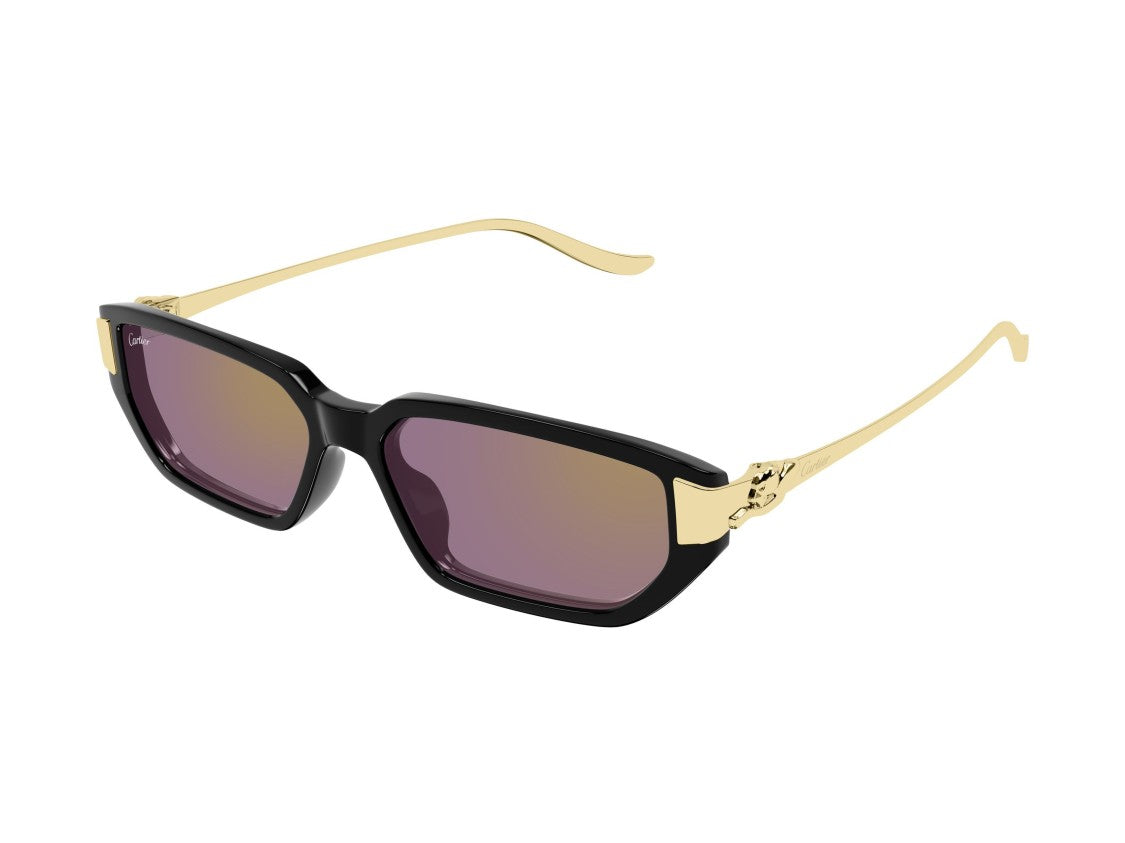 Cartier Gold Ct0674s Oversized Square Sunglasses