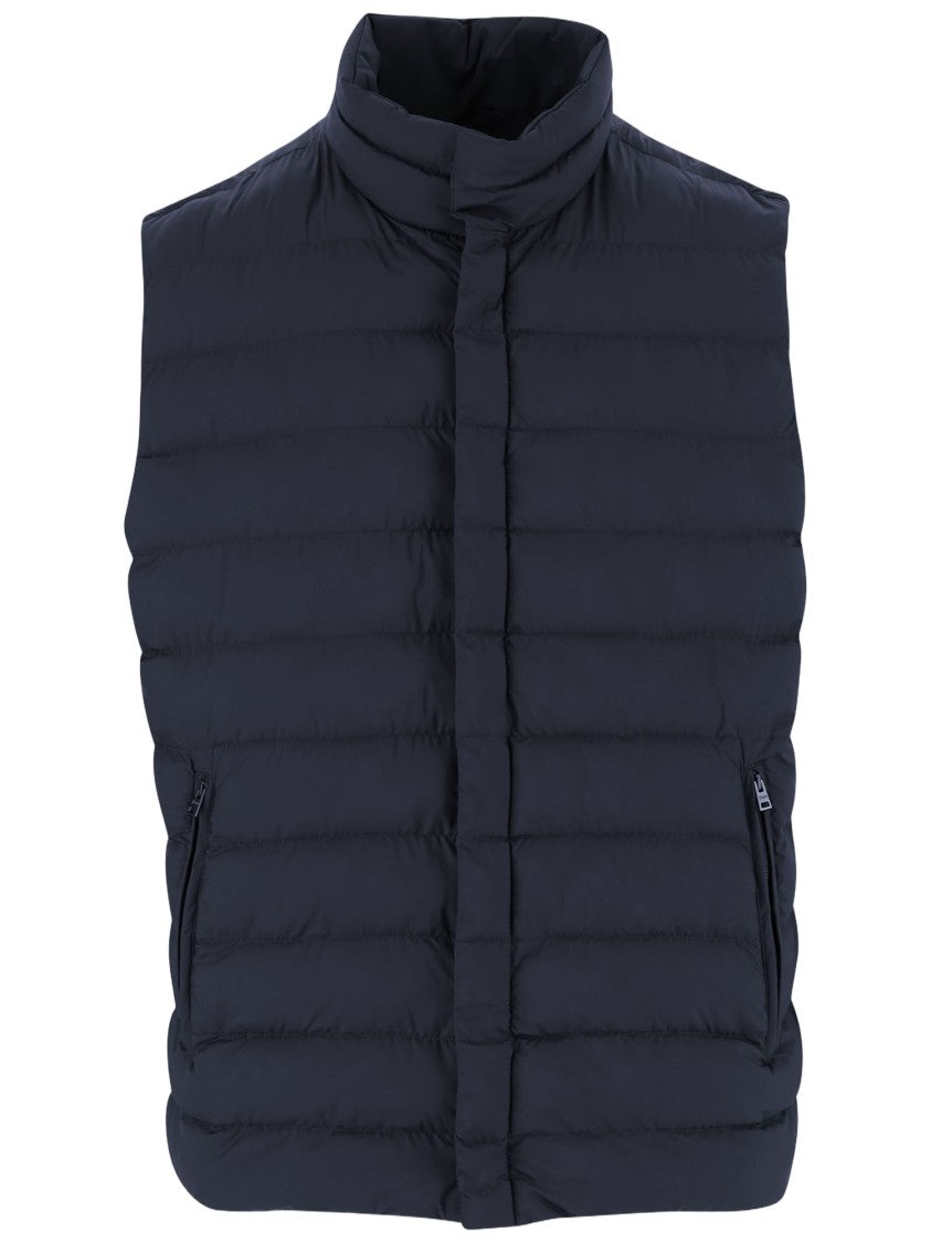 Herno Black Nylon Padded Vest