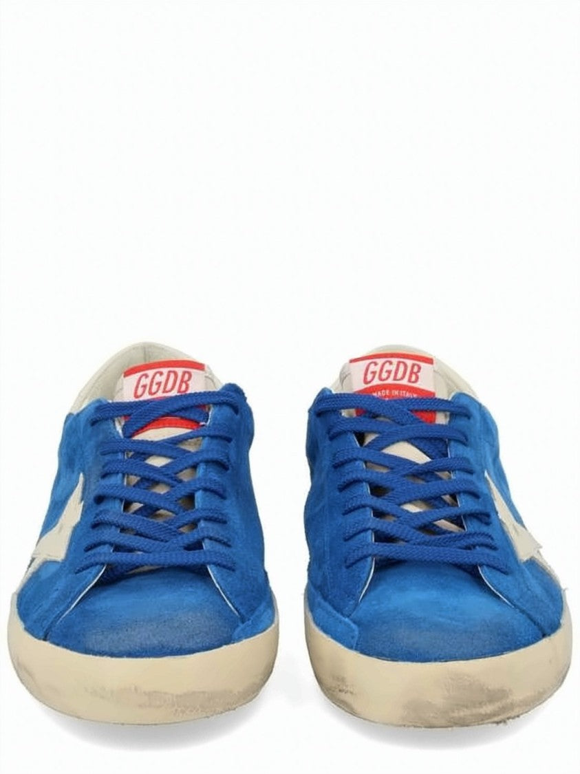 Golden Goose Vibrant Blue Suede Sneakers