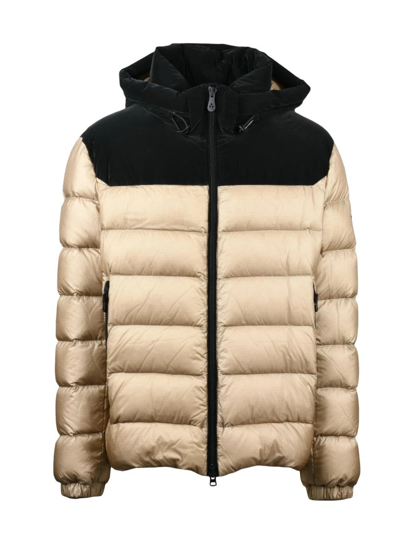Peuterey Beige / Black Two-Tone Down Jacket