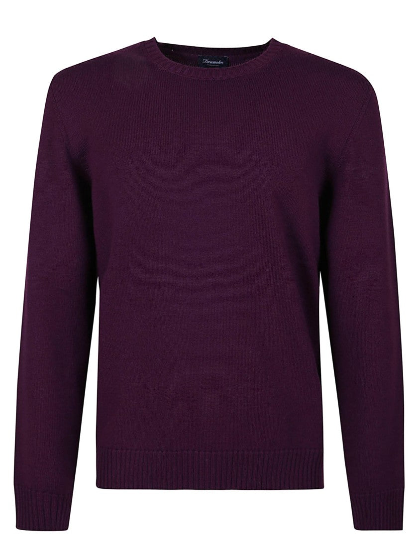 Drumohr Fine Knit Deep Purple Sweater