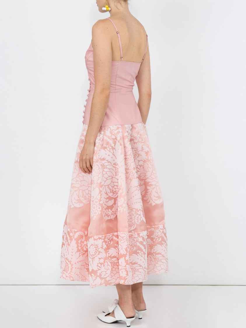 Rosie Assoulin Damask Midi Dress