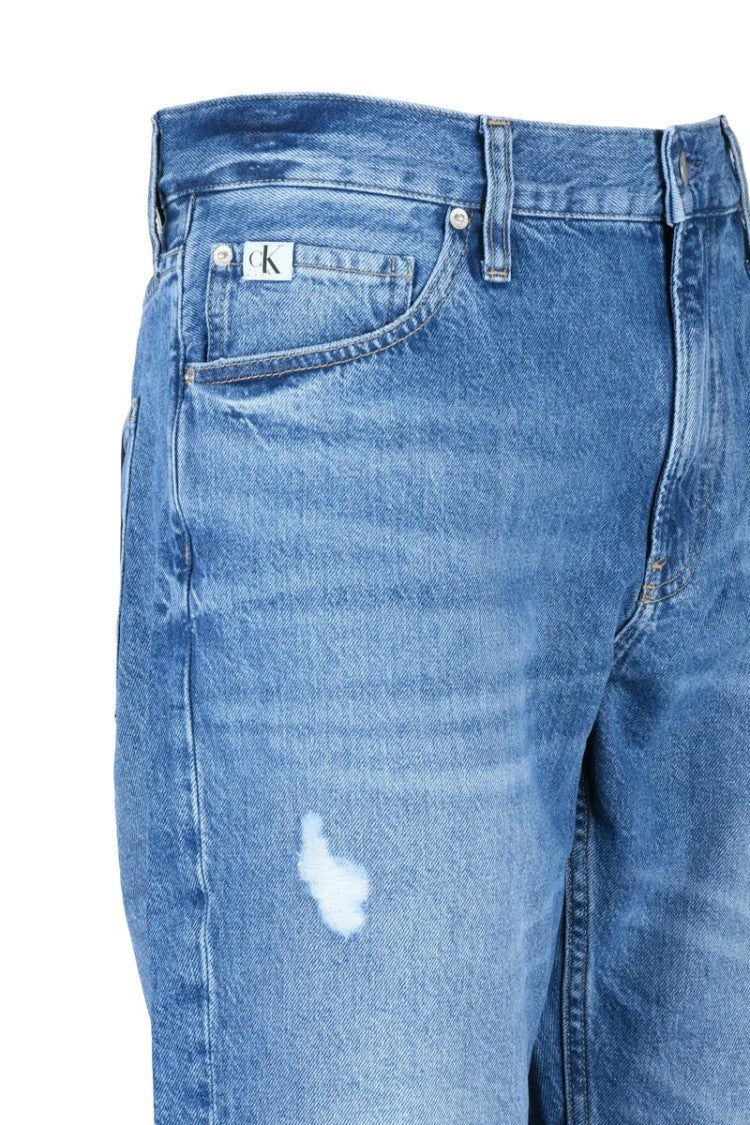 Calvin Klein Jeans Light Blue Distressed Dad Jeans