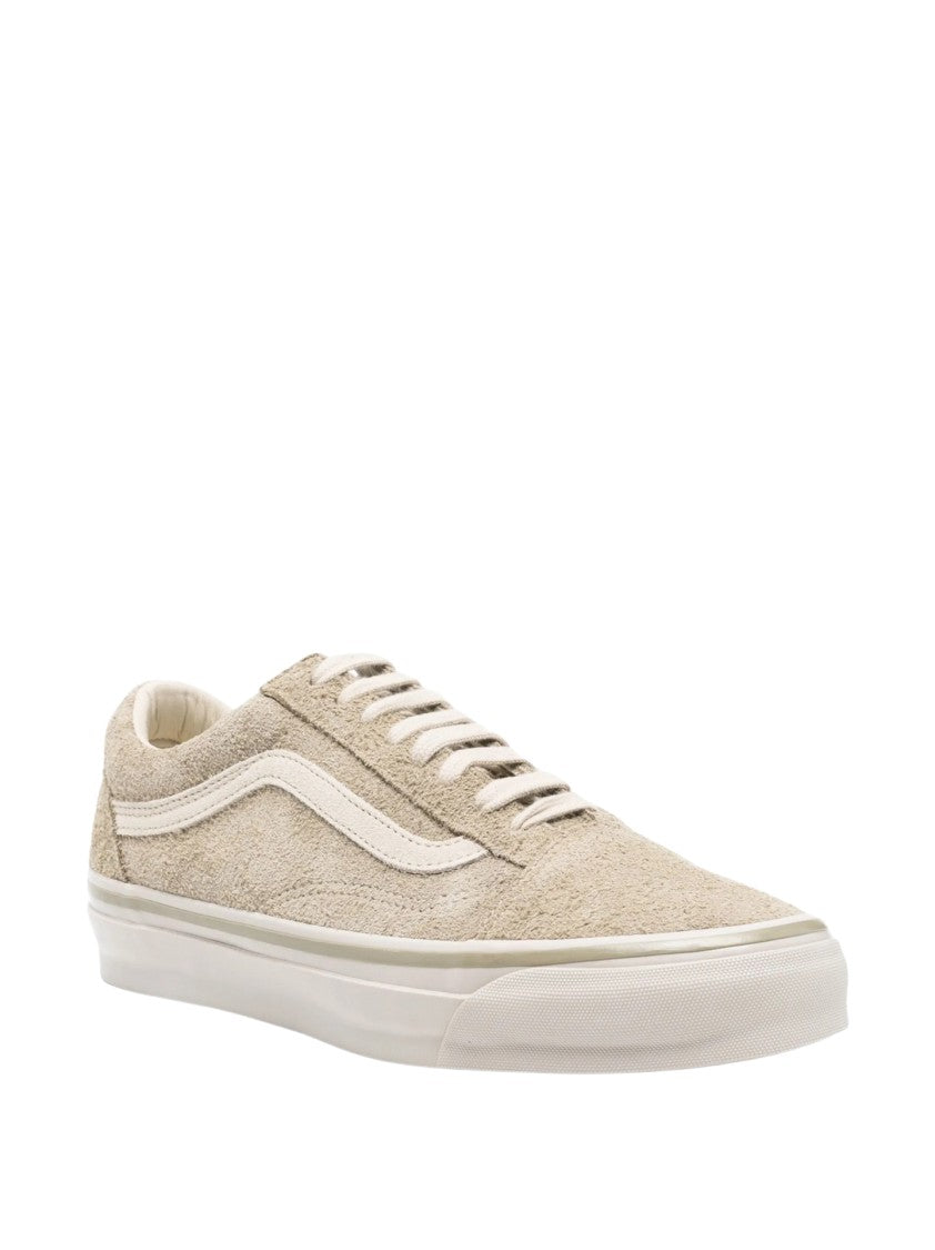 Vans Textured Suede Low-Top Sneakers With Off-White Side Stripe