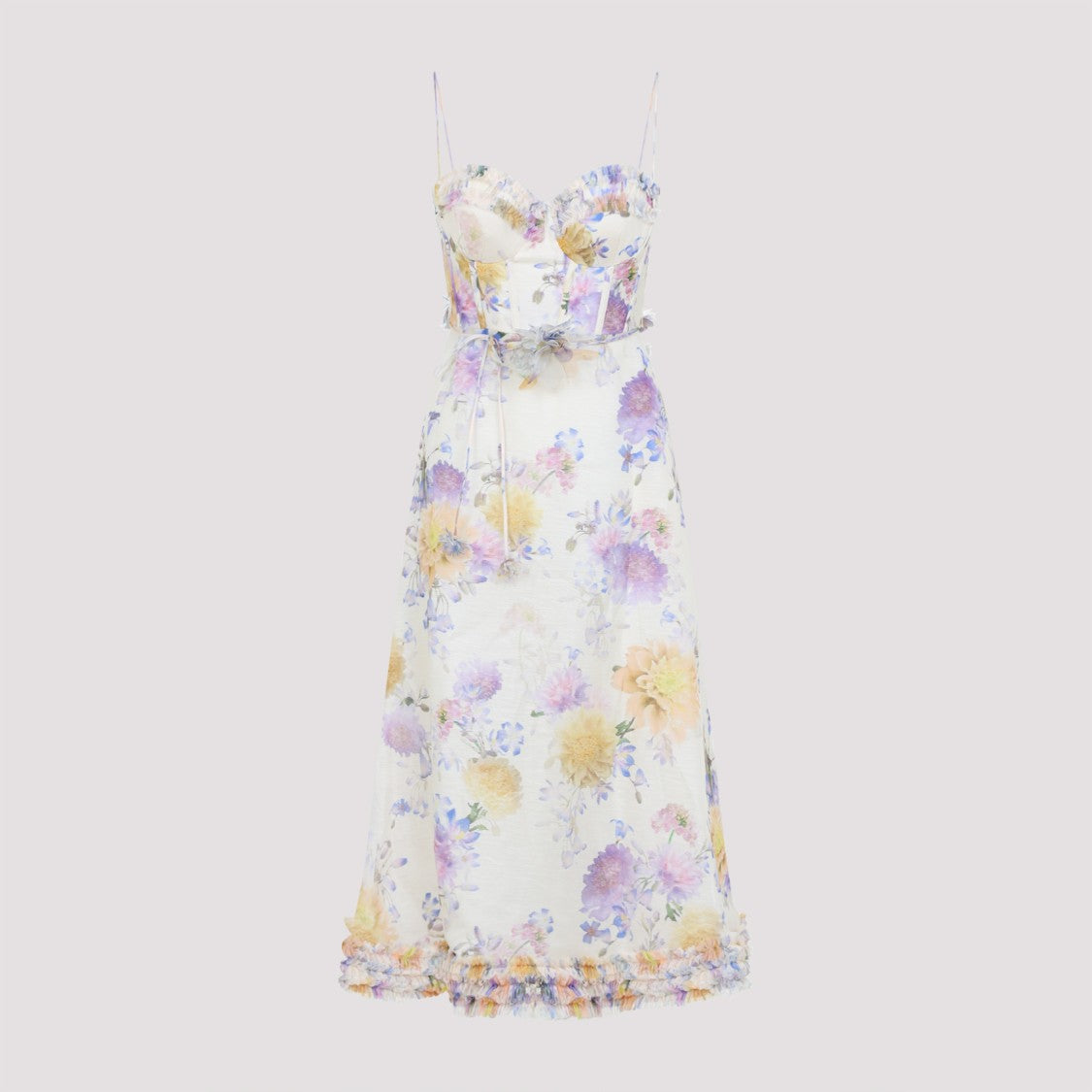 Zimmermann Midi Dress With Floral Print