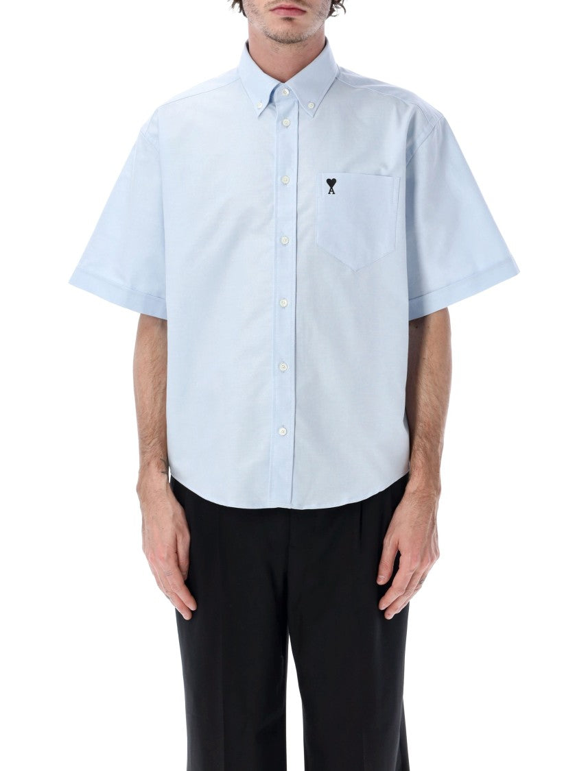 Ami Paris Adc Cotton Bowling Short Shirt