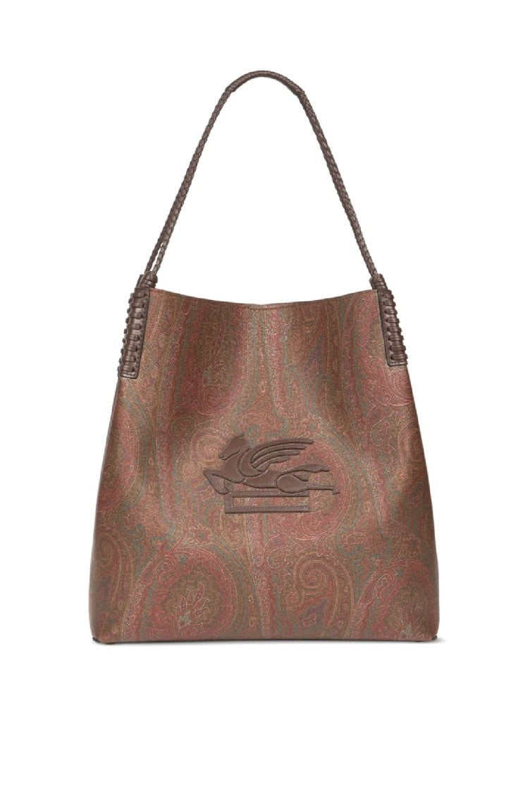 Etro Paisley Patterned Tote With Braided Handles