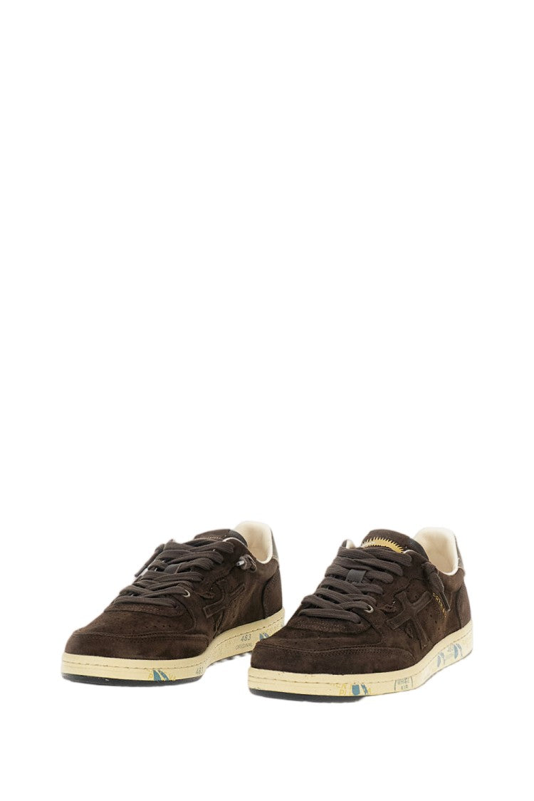 Premiata Brown Suede Bsktclay 8446 Sneakers