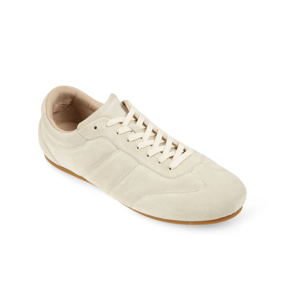 Lemaire Soft Suede Low-Profile Sneakers With Cotton Laces