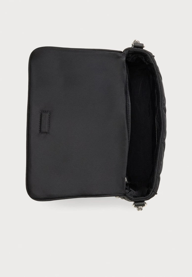 Lauren Ralph Lauren Black Stevie Recycled Messenger Shoulder Bag