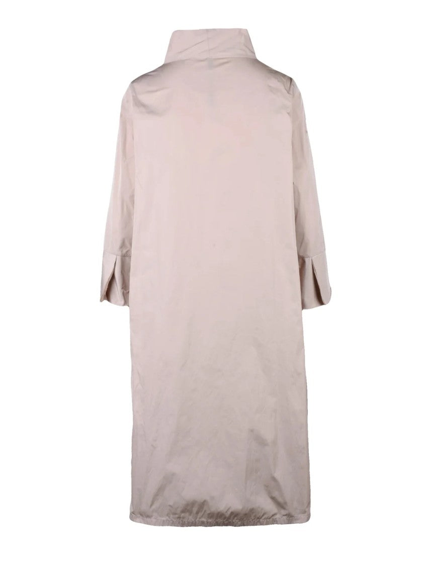 Katherina Hovman Pink High Neck Side Slit Tunic Dress
