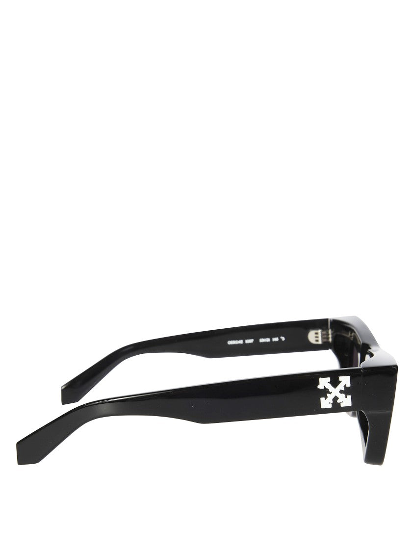 Off-White Black Charleston Acrylic Angular Sunglasses