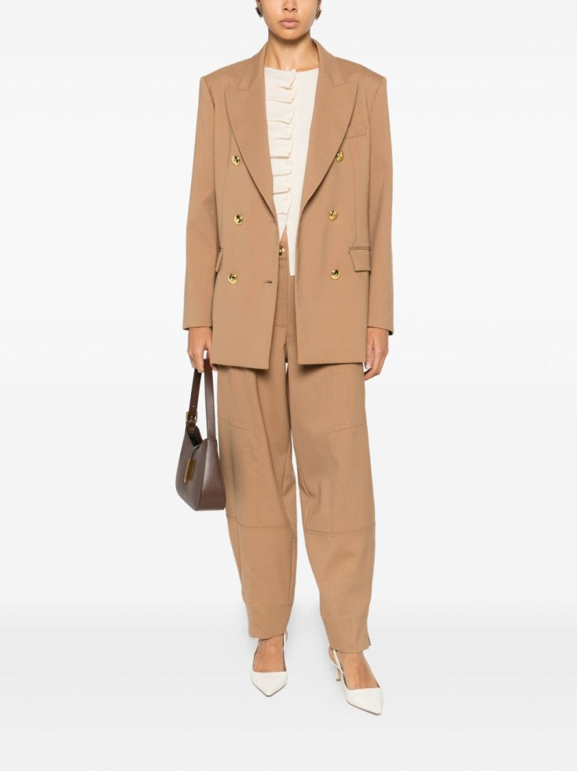 Pinko Cropped Trousers With High Waist