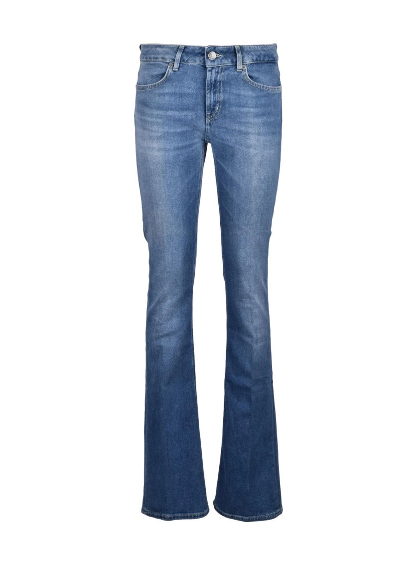 Dondup Blue Lola Cotton Elastomultiestere Elastane Jeans