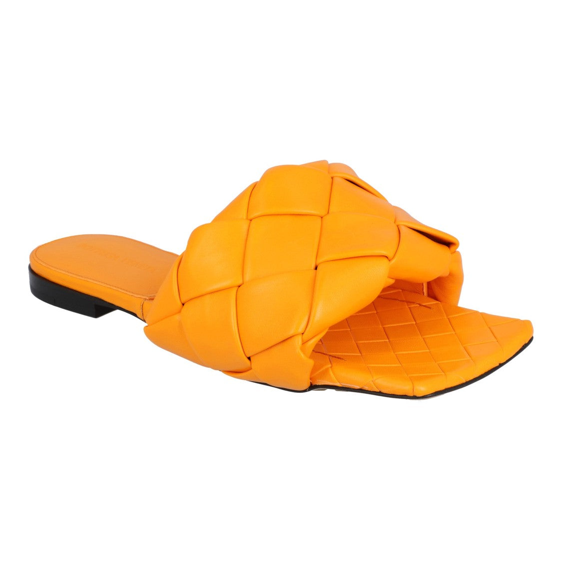 Bottega Veneta Lido Flat Sandal Orange