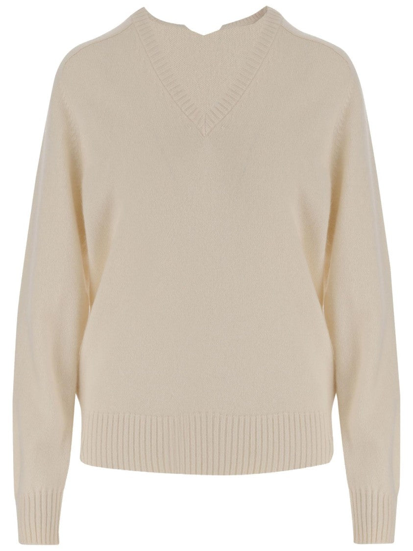 Carven Ivory Cashmere Sweater
