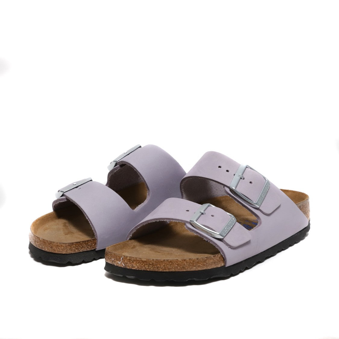 Birkenstock Arizona Sandal With Two Adjustable Straps In Lilac Nubuck