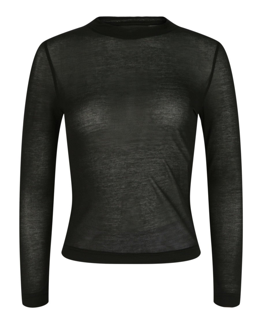 Balenciaga Sheer Fitted Top