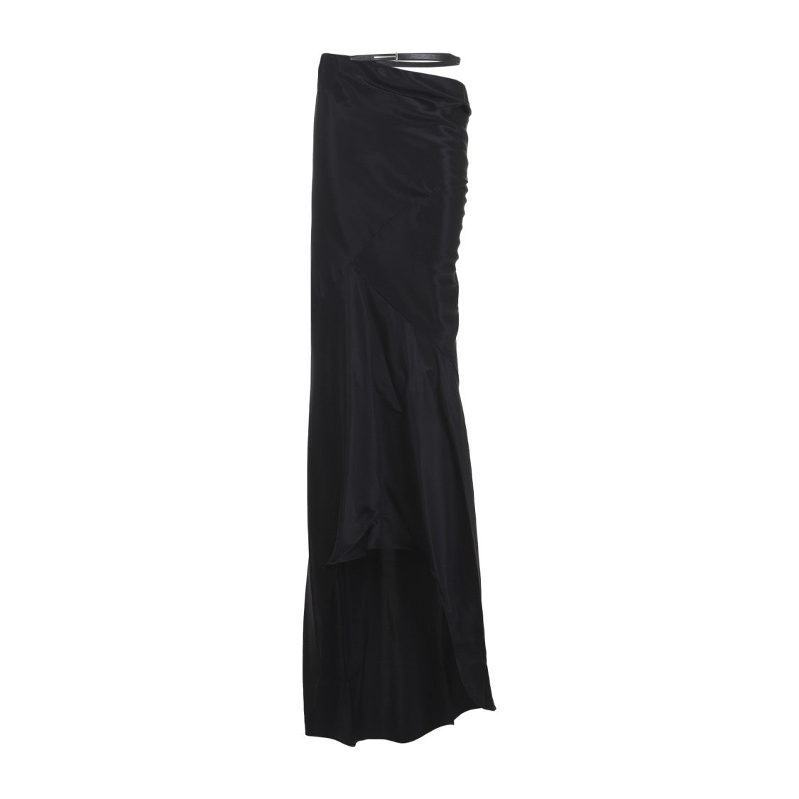 Tom Ford Black Silk Midi Skirt