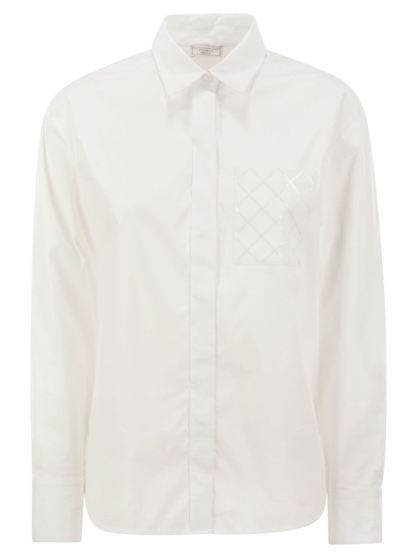 Peserico Stretch Cotton Poplin Shirt