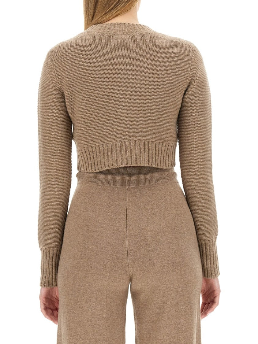 Max Mara Fitted Cropped Cashmere Shirt With Timeless Design