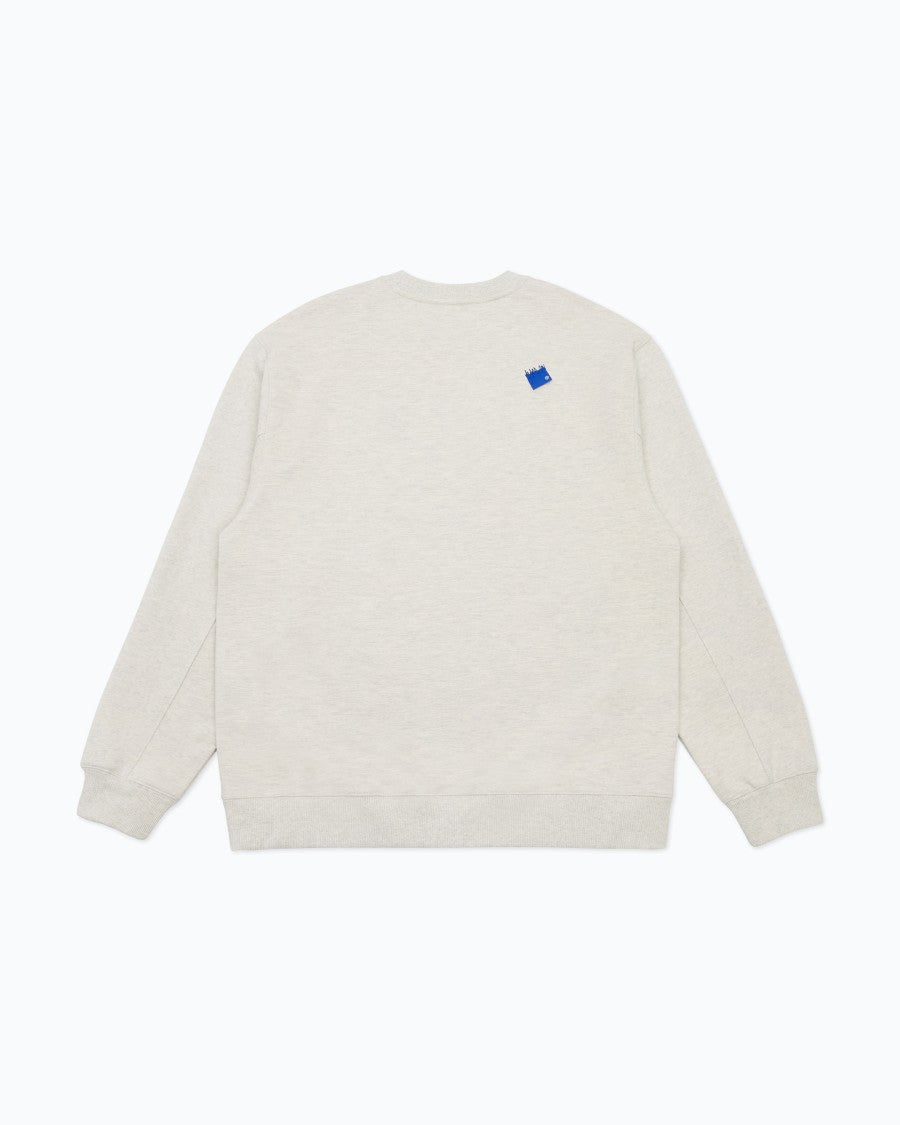 Adererror Semi-Oversized Cotton Sweatshirt With Tetris Logo Patch