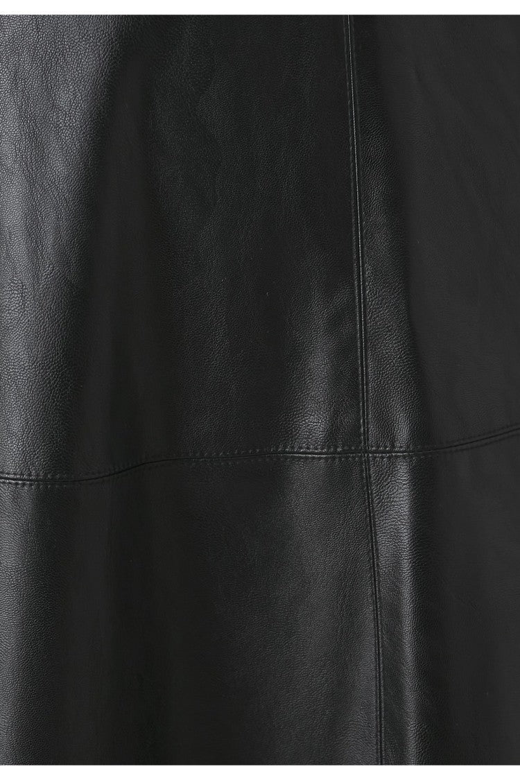 Pinko Black Polyester Skirt