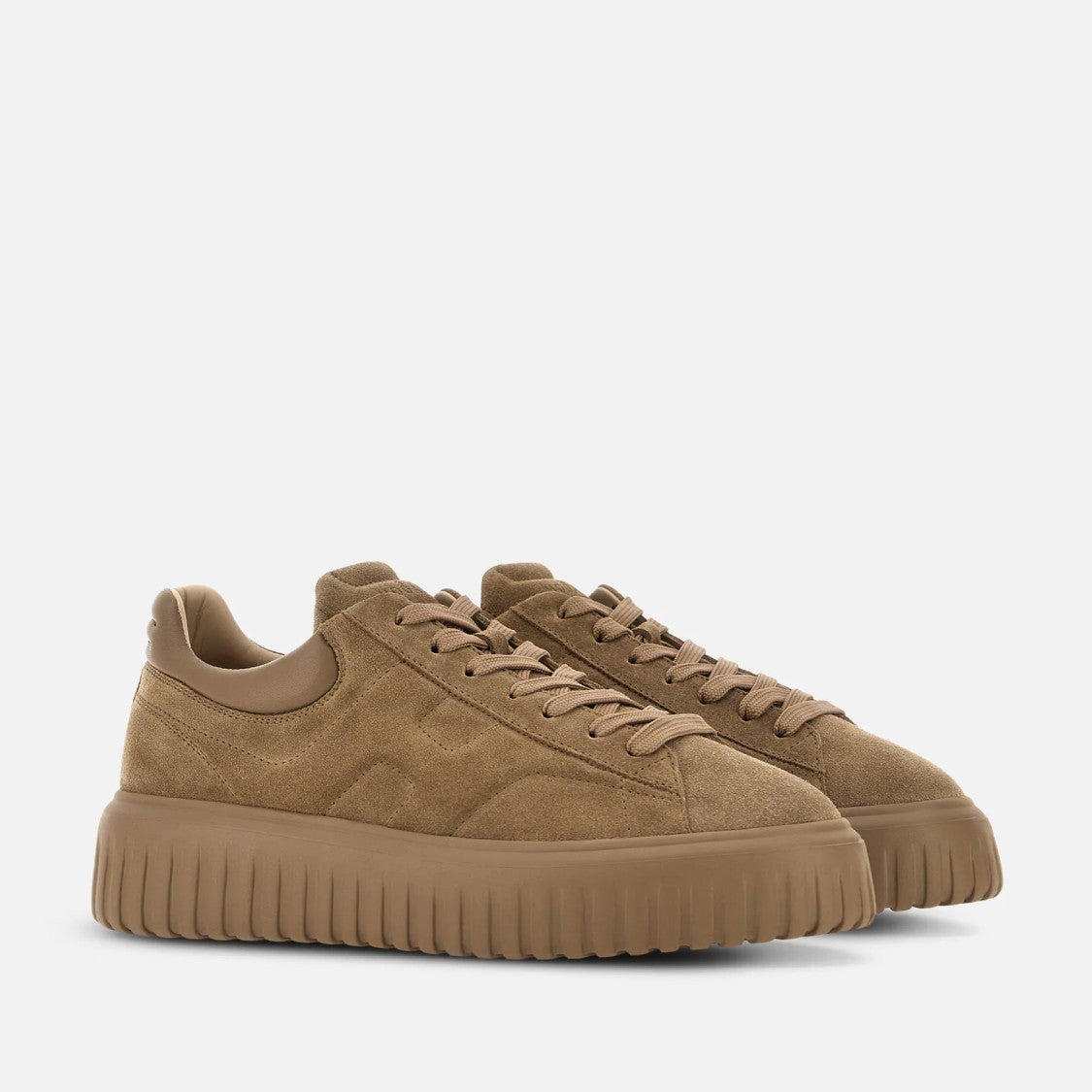 Hogan H-Stripes H Shoes With Distinctive Suede Upper