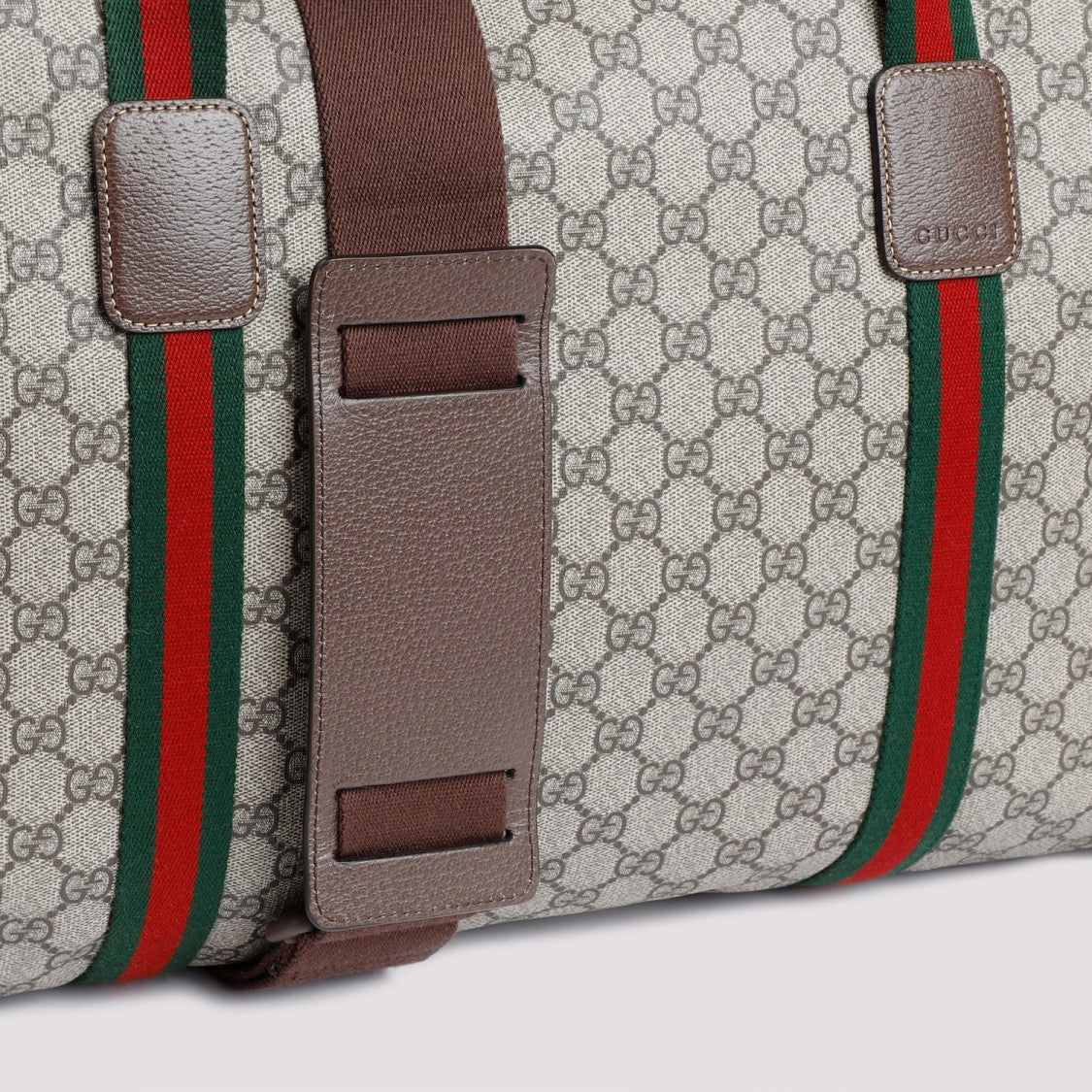 Gucci Beige Ebony Cotton Duffel