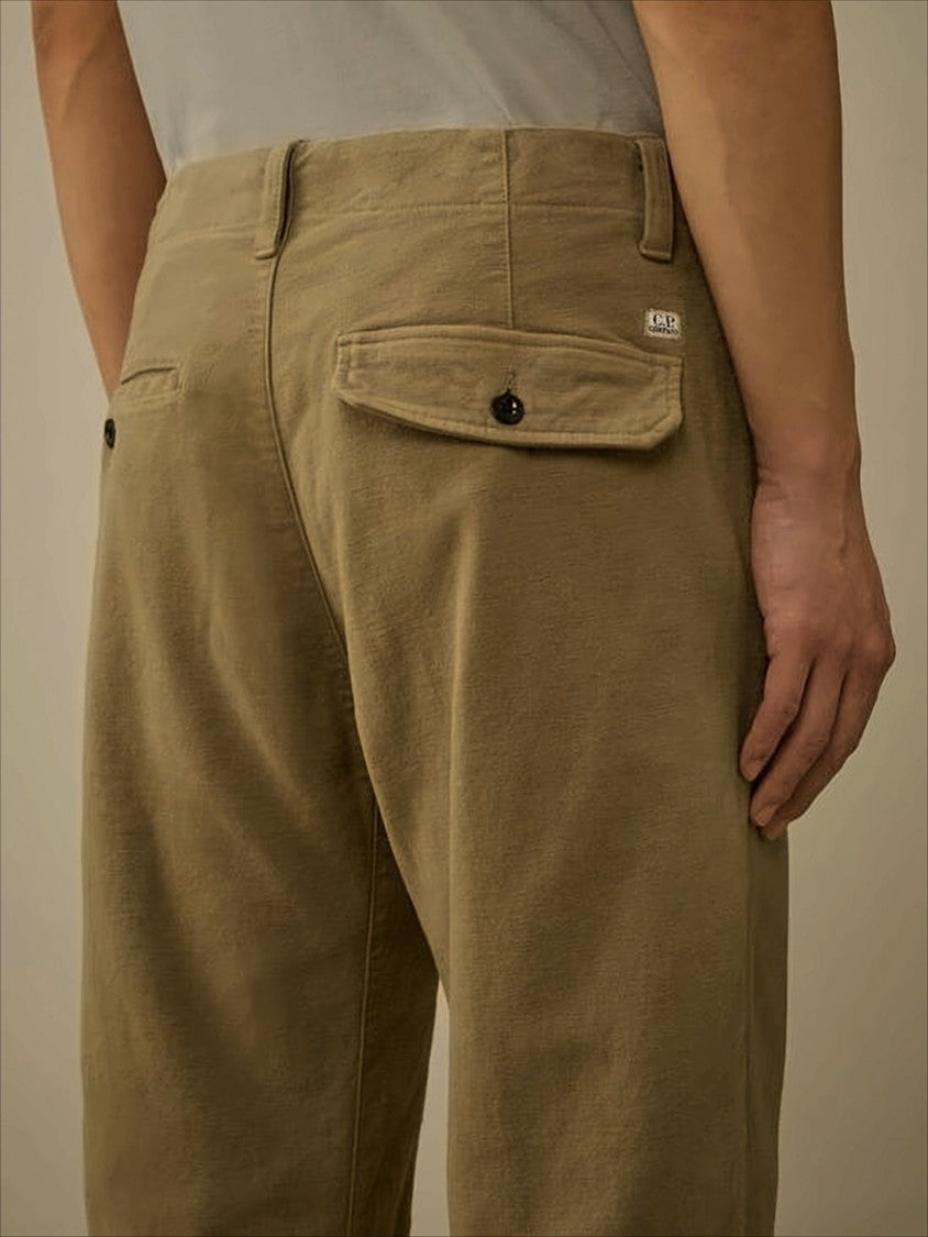 C.P. Company Relaxed Fit Moleskin Stretch Cargo Pants
