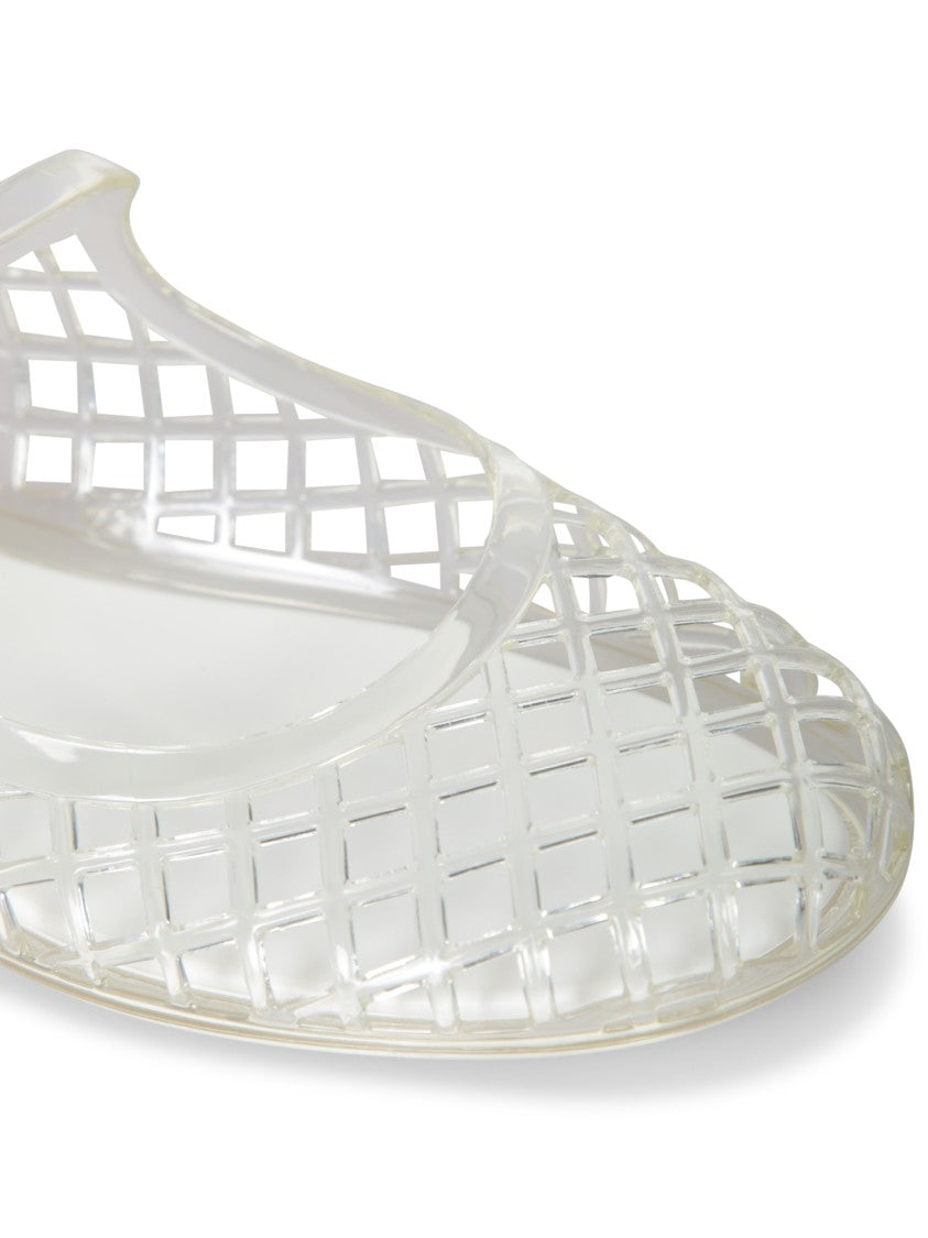 Tory Burch Metallic Sandals With Mesh Design