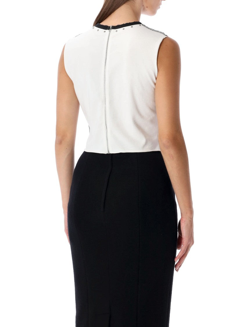 Dolce & Gabbana Cropped T-Shirt With Fitted Silhouette And Modern Appeal