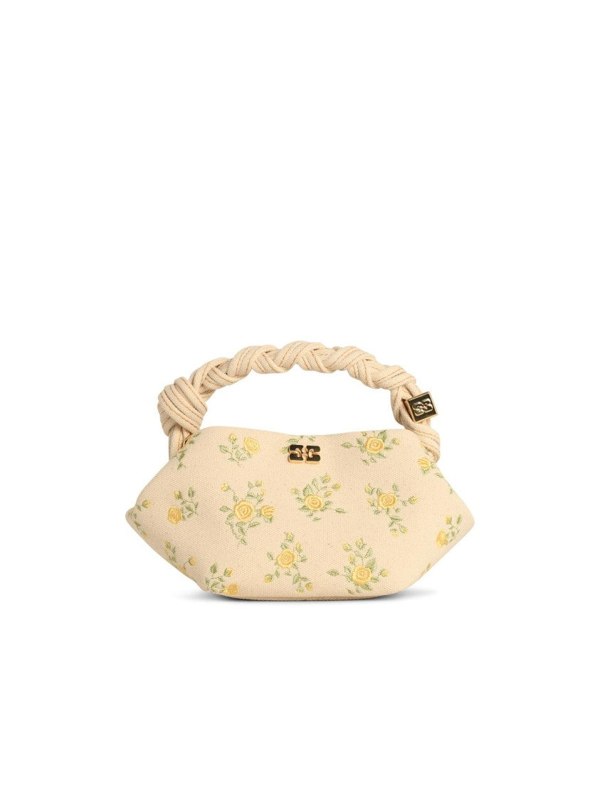 Ganni Mini 'Bou' Bag In Ivory Tela