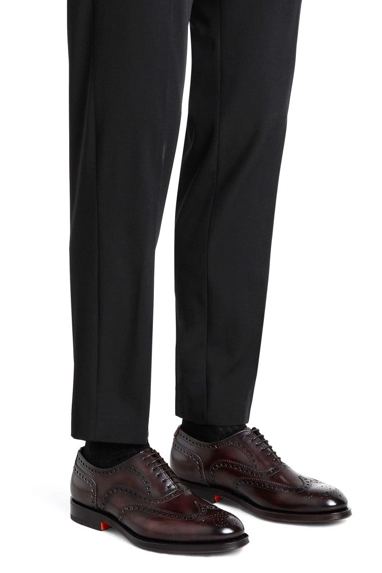 Santoni Enrico Model Leather Oxford Brogue Goodyear