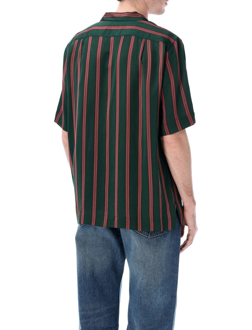Dries Van Noten Striped Viscose Silk Shirt