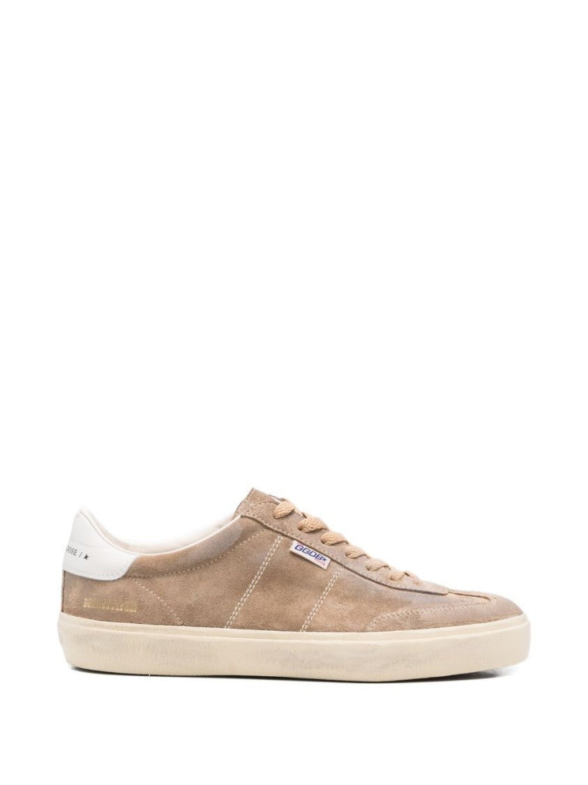 Golden Goose Taupe Soul-Star Sneakers Suede Sneakers