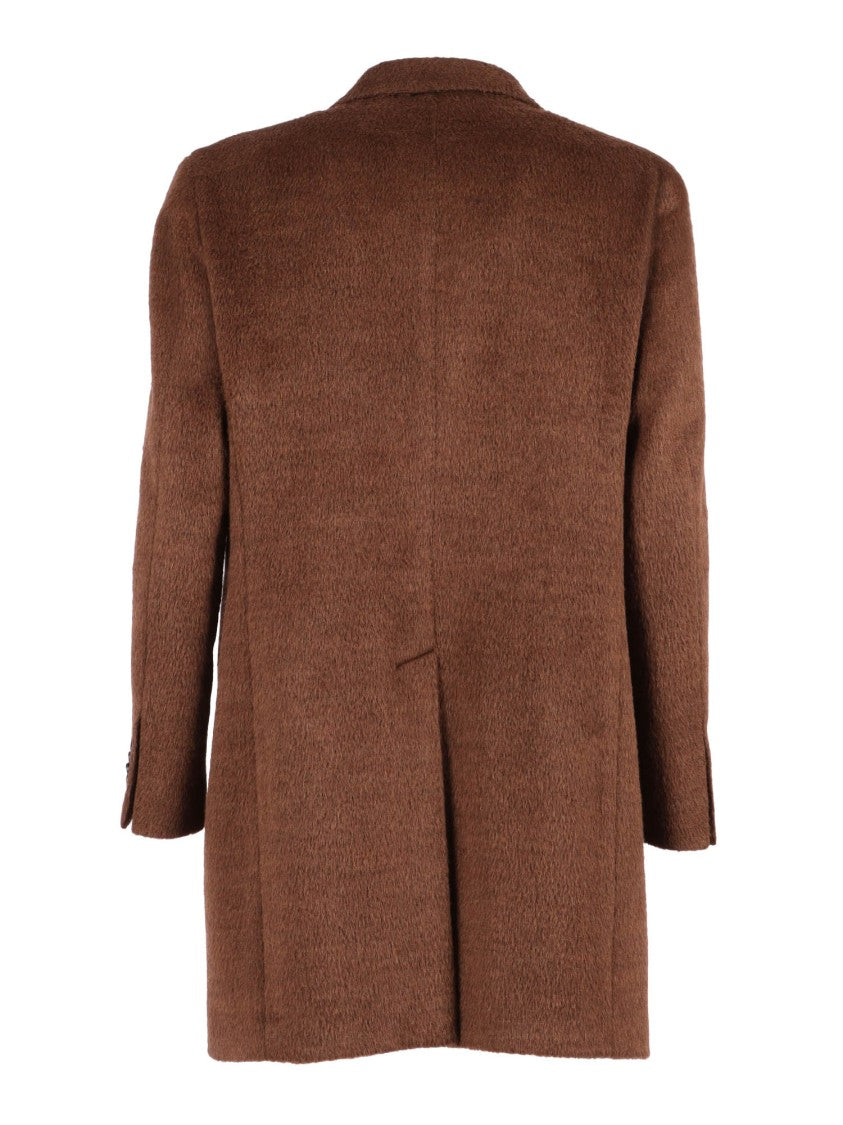 Luigi Bianchi Classic Tailored Coat With Structured Fit