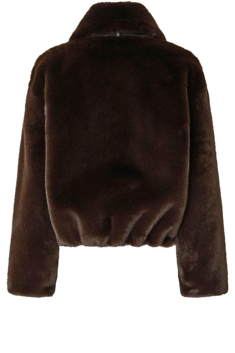 Pinko “Estebana” Faux Fur Jacket – Brown