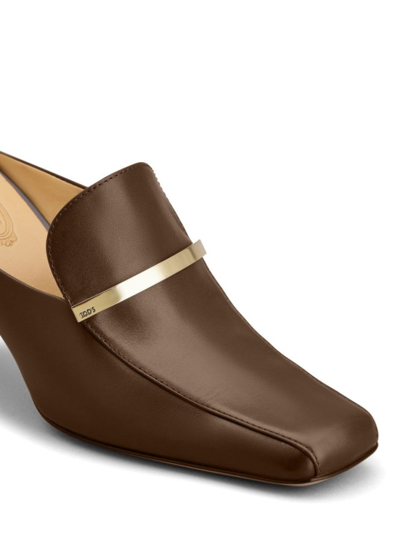 Tod's Brown Calf Leather Sandals